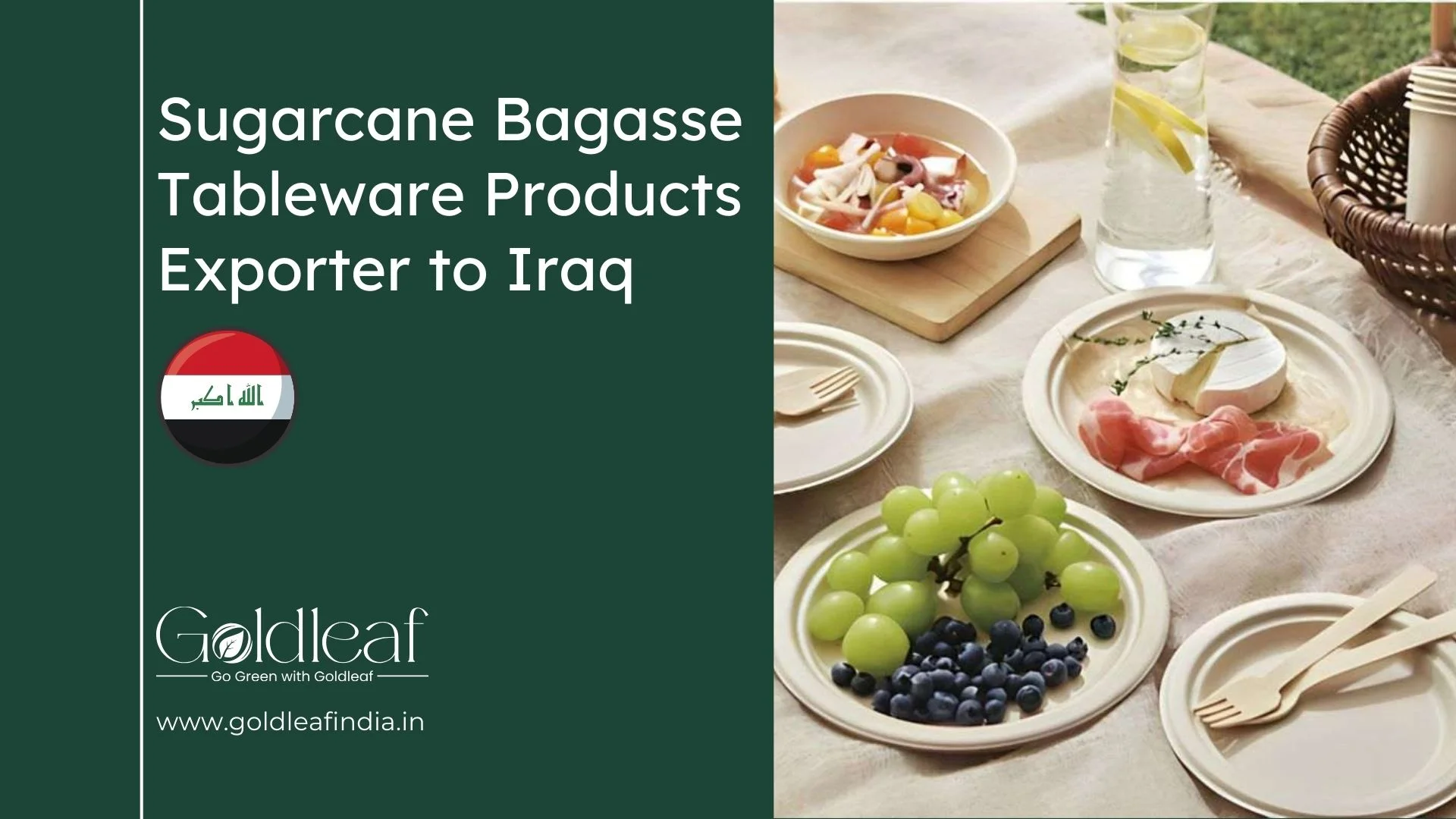 Sugarcane Bagasse Tableware Products Exporter to Iraq